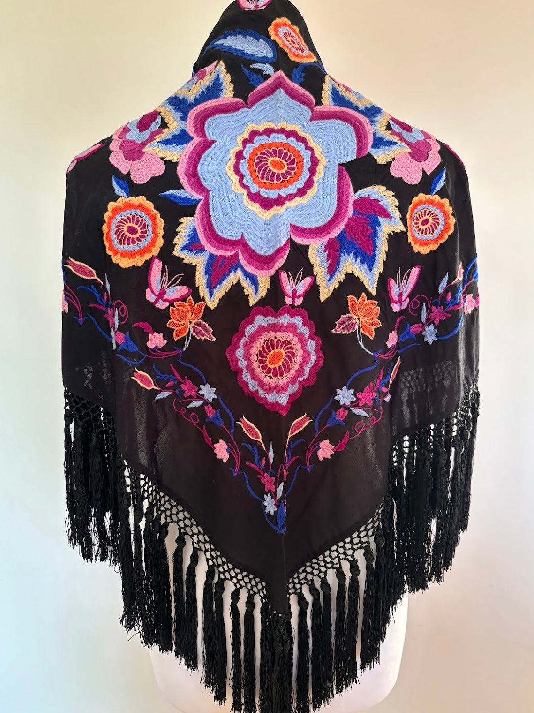 Mantón Zambra negro