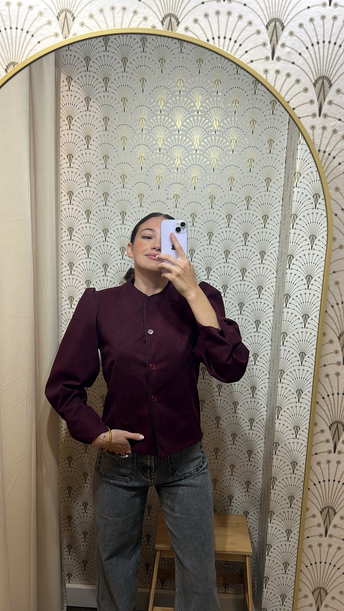 CHAQUETA ESPIGA/VICHY FRIDA