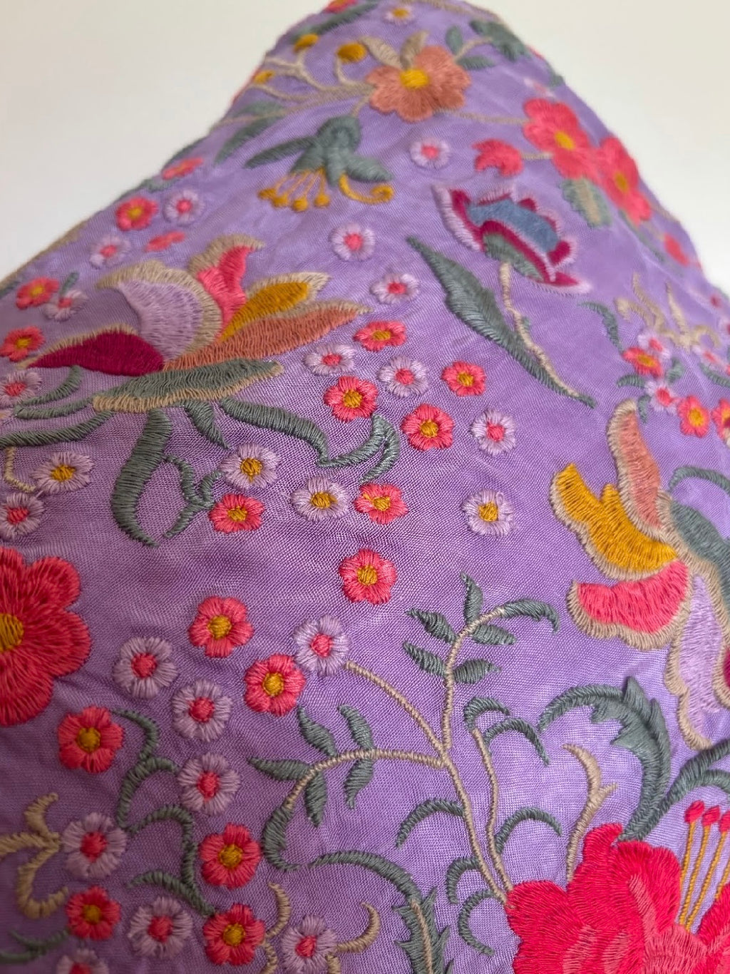 Mantón Garrotín lila