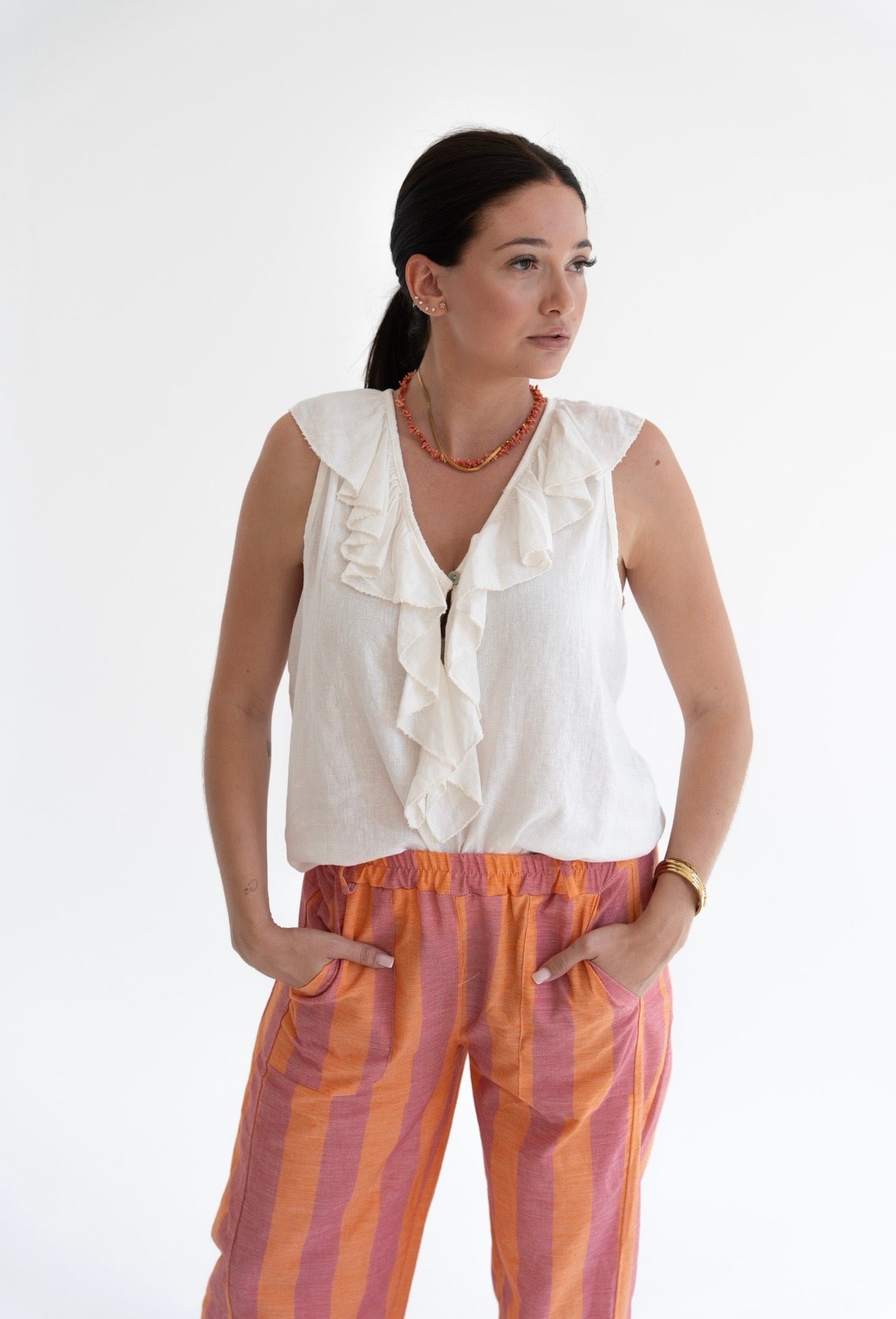 Top Lucía lino