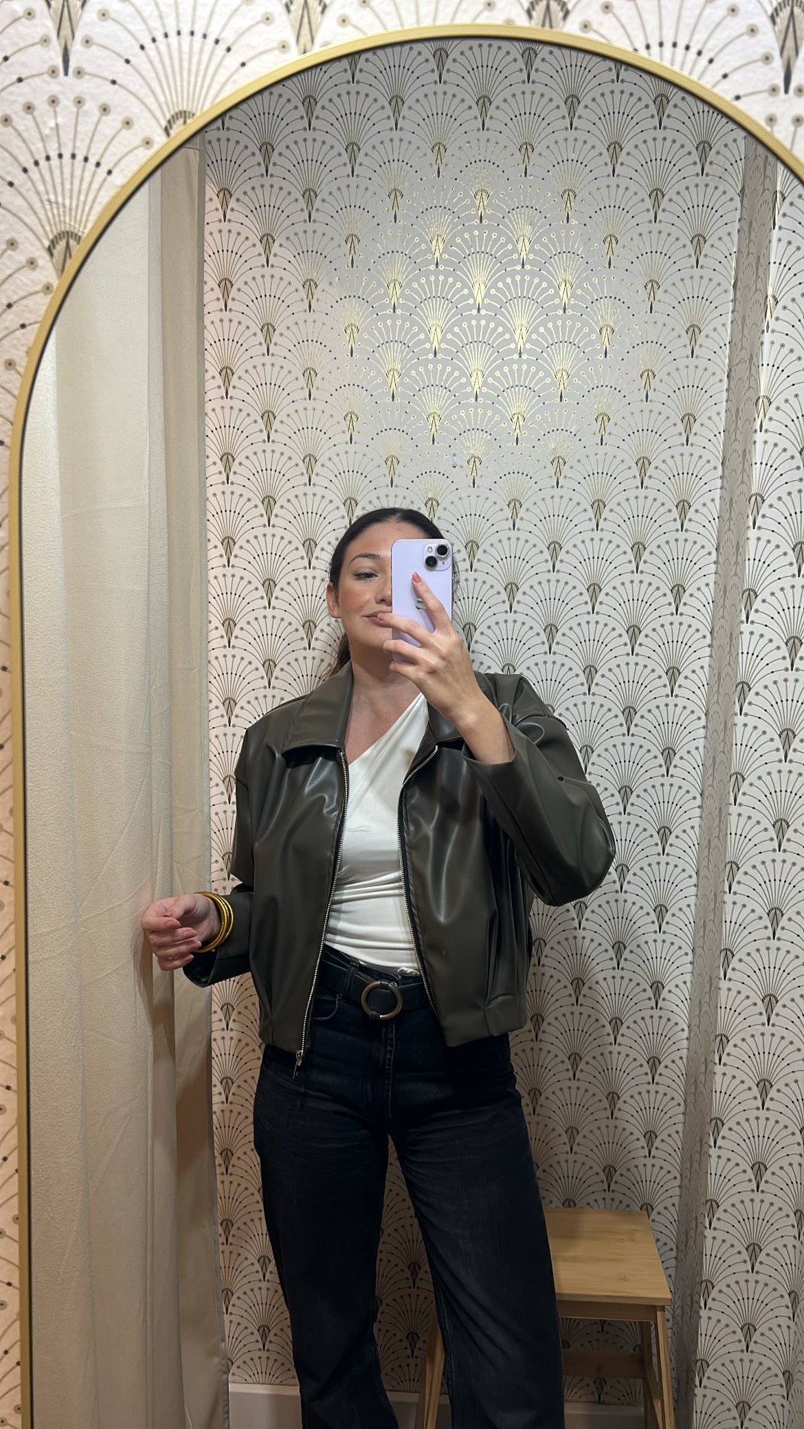 CHAQUETA POLIPIEL VERDE