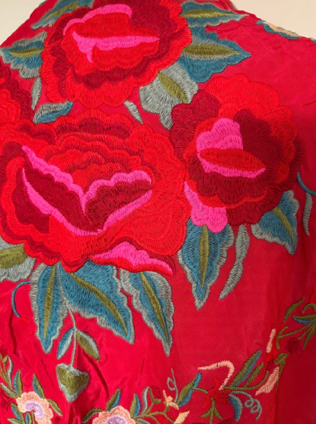 Mantón Fandango rojo