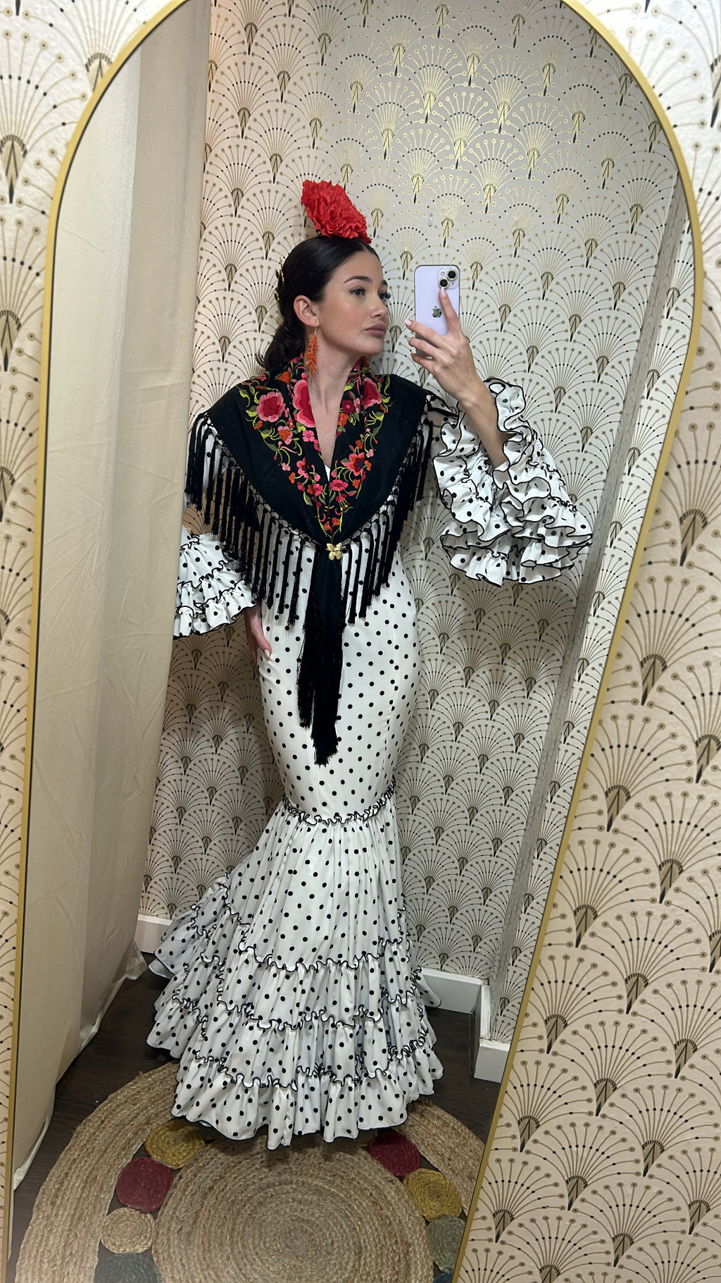 VESTIDO ALBA tenemos buganvilla lunar blanco 40/blanco lunar rojo 36/