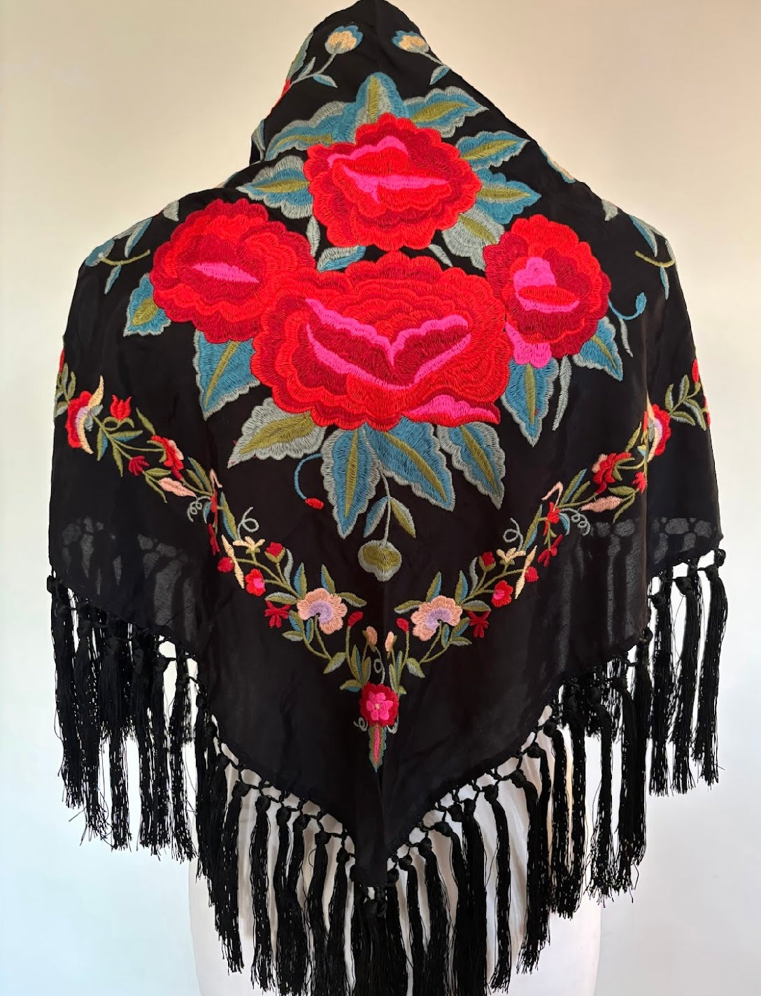 Mantón Fandango negro