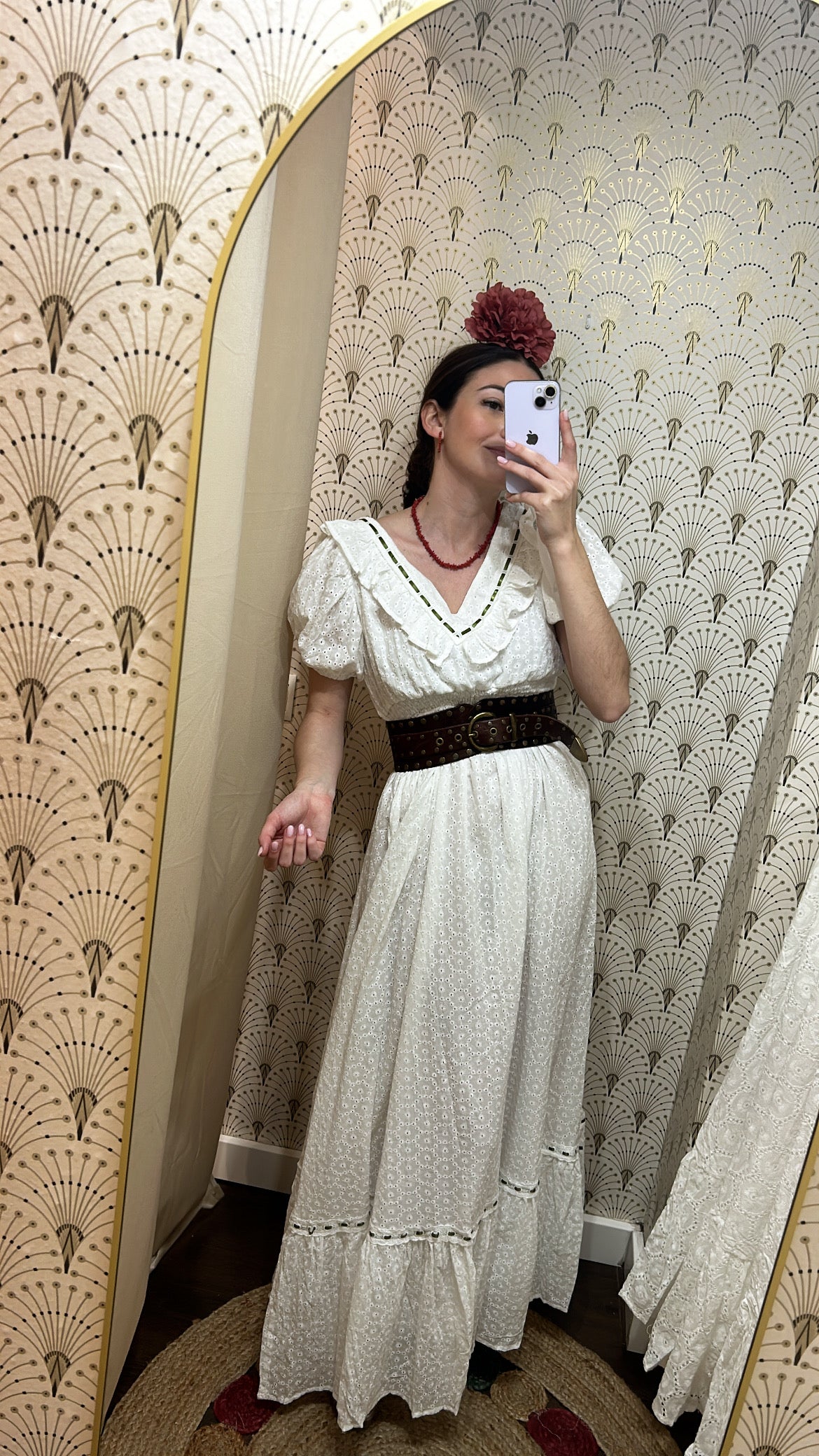 Bata perforada pasacintas