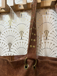 Bolso piel marrón