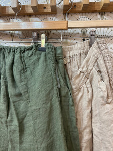 Top lino verde cacería