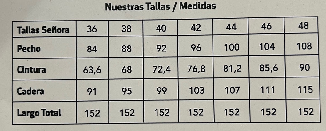 Info tallas