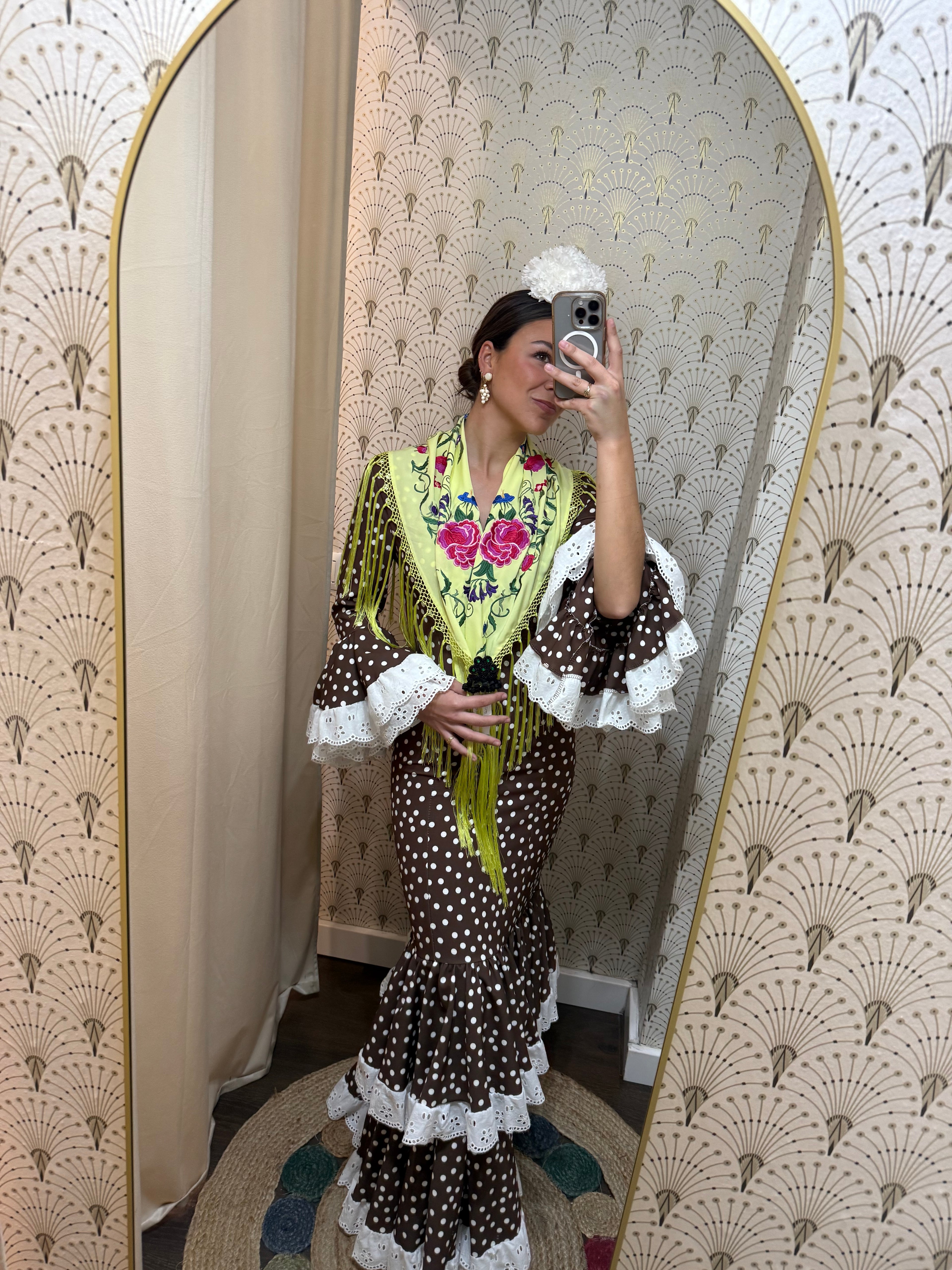 Vestido María. Tela como punto. Queda negro y marrón S y M