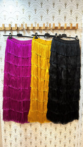 Pantalón flecos variedad color