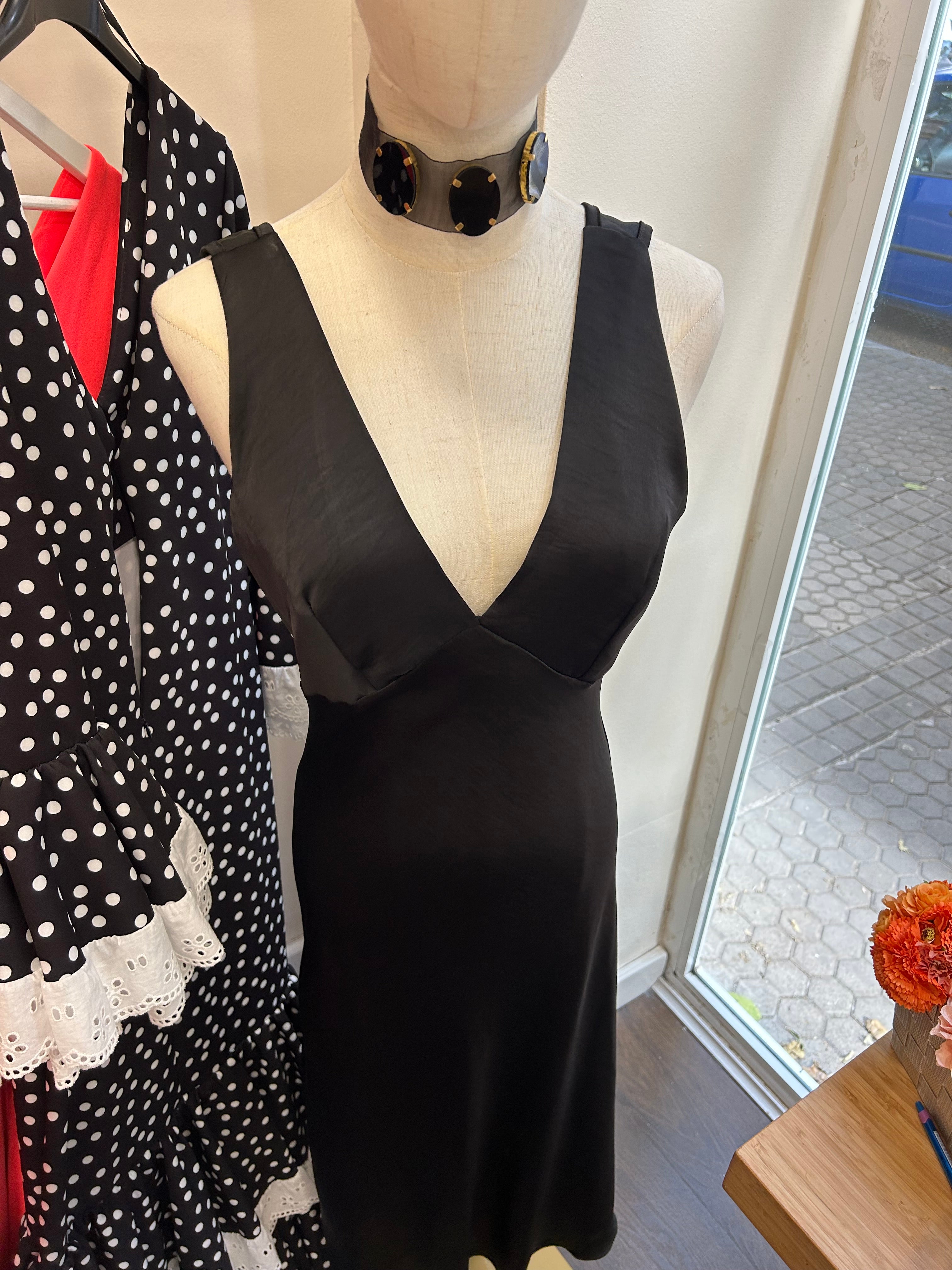 Vestido Atenea rasso negro 34/36/38