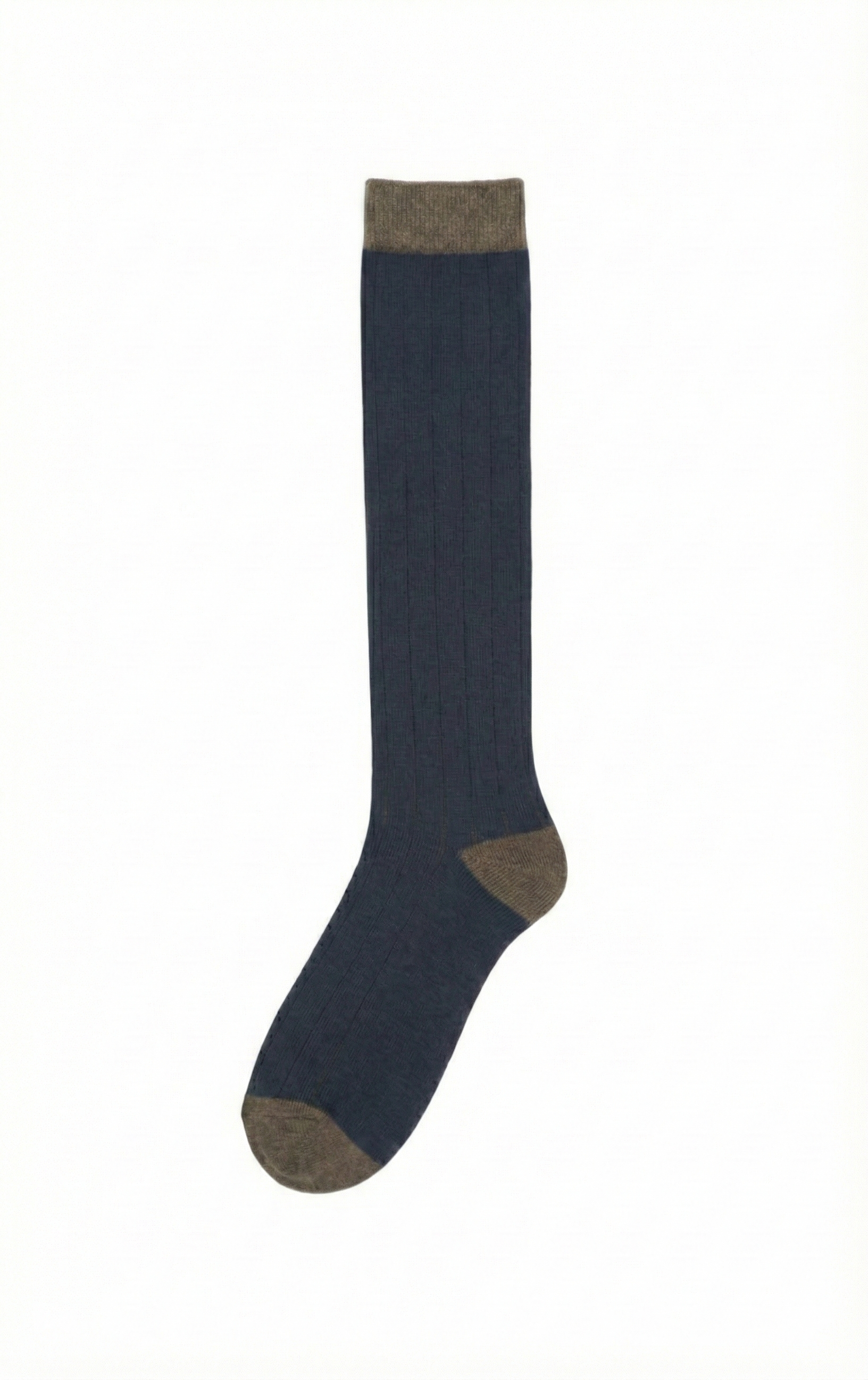 CALCETÍN CANALÉ AZUL MARINO Y MARRÓN