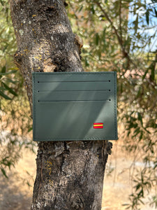 TARJETERO PIEL VERDE