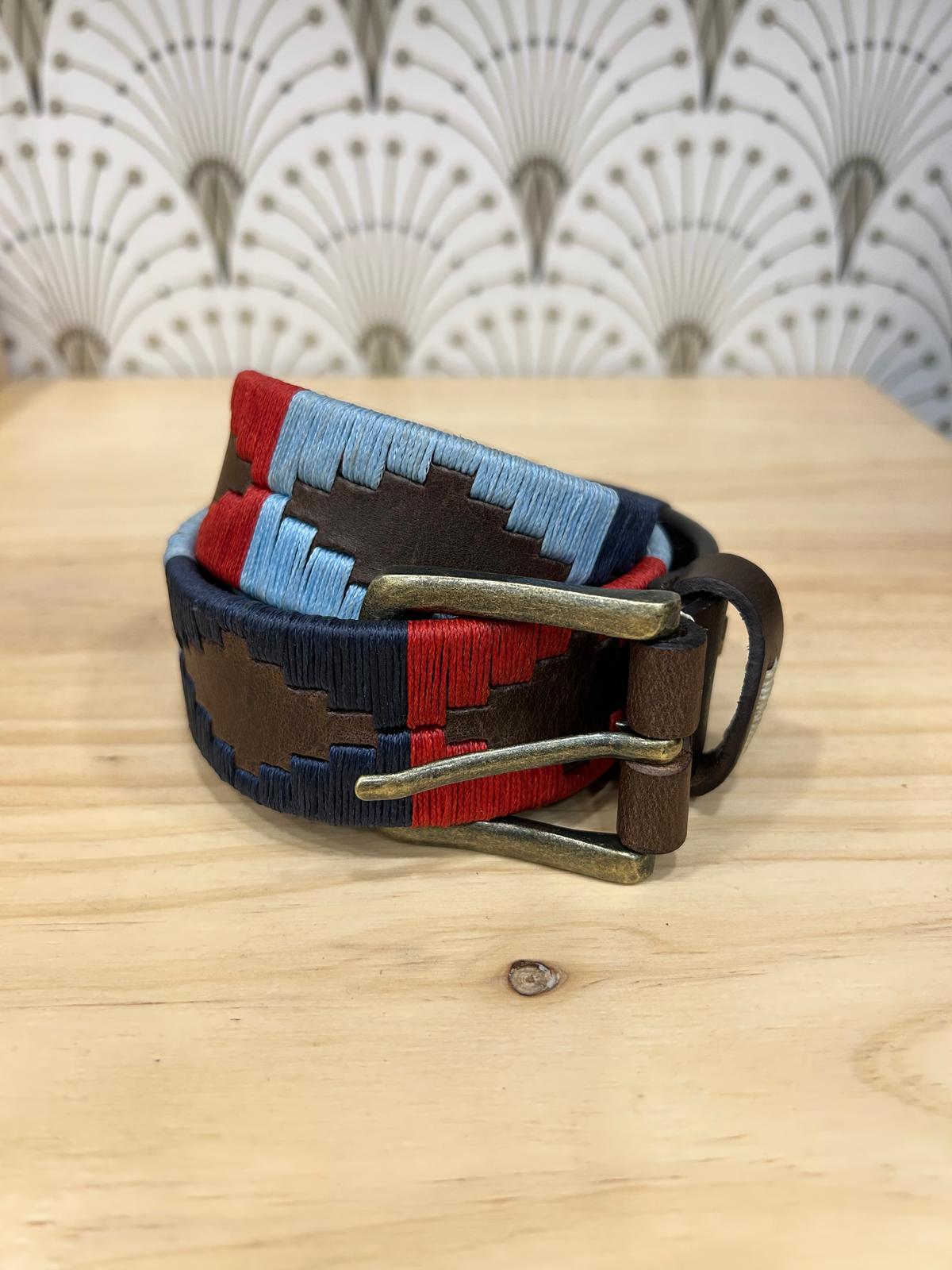 CINTURÓN GAUCHO AZUL MARINO