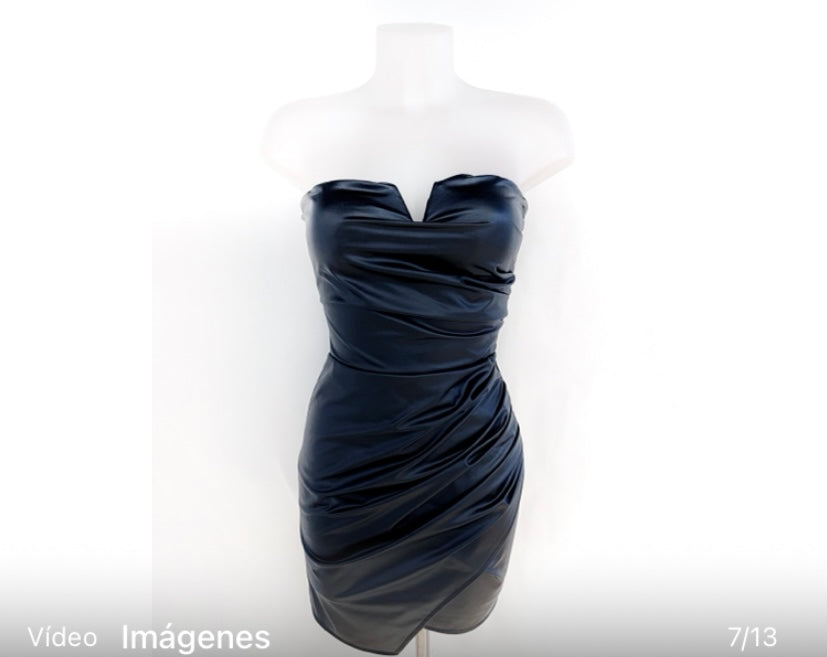 Vestido polipiel 11177