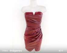Cargar imagen en el visor de la galería, Vestido polipiel 11177
