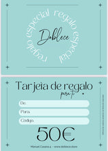 Cargar imagen en el visor de la galería, ¿Quieres complementar tu regalo? esta es la opción perfecta puede gastarlo en tienda o por web.  TARJETA REGALO (selecciona la opción recogida en tienda para que no se te cobren los gastos de envío) *te mandaremos un correo con la tarjeta*
