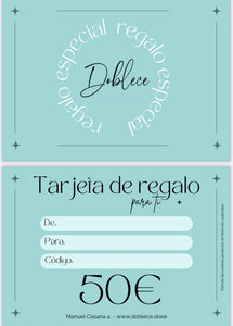 ¿Quieres complementar tu regalo? esta es la opción perfecta puede gastarlo en tienda o por web.  TARJETA REGALO (selecciona la opción recogida en tienda para que no se te cobren los gastos de envío) *te mandaremos un correo con la tarjeta*
