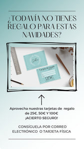 ¿Quieres complementar tu regalo? esta es la opción perfecta puede gastarlo en tienda o por web.  TARJETA REGALO (selecciona la opción recogida en tienda para que no se te cobren los gastos de envío) *te mandaremos un correo con la tarjeta*